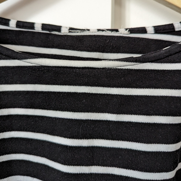 Navy striped boat neck sweater - Picture 2 of 6